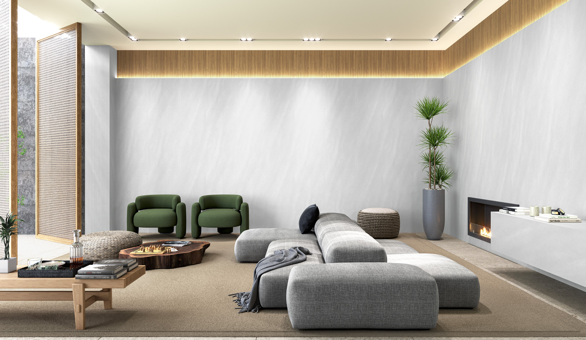Ambiente con MDF tono Crômio